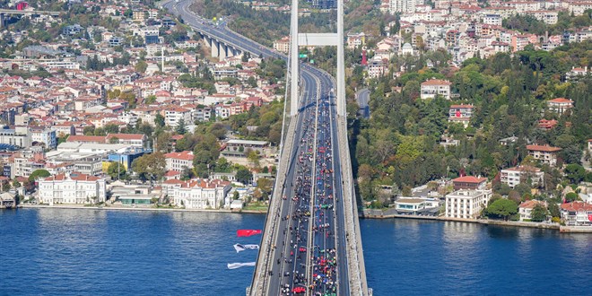 �stanbul Maratonu nedeniyle baz� yollar 1 Kas�m'da trafi�e kapat�lacak