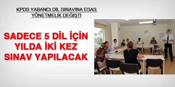 KPDS dil sınavına esas yönetmelik değişti