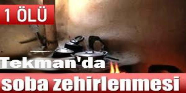 Tekman'da soba zehirlenmesi: 1 ölü, 1 yaralı