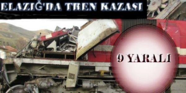 Elaz��'da 2 tren �arp��t�; 9 yaral�
