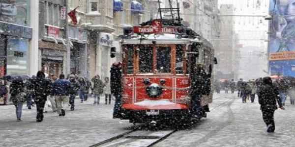�stanbul'da kar ya����