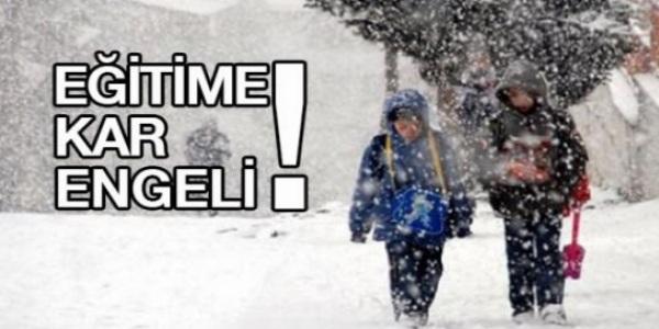 Rize'de eğitime kar engeli