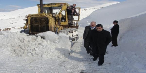 Malatya'da kar nedeniyle 106 ky yolu kapal