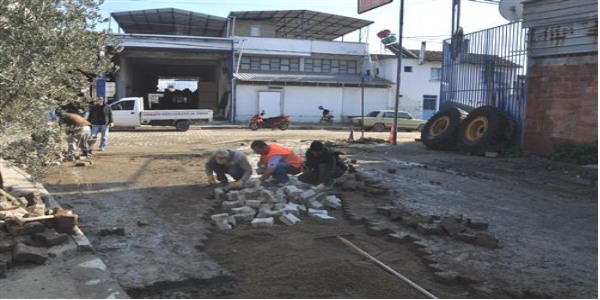 Nazilli sanayi sitesinde alt yapı çalışması