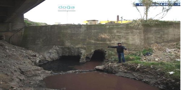 Fabrika atıkları doğrudan çaya