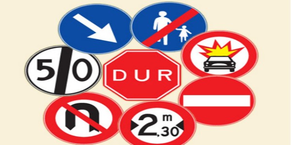 T�rko�lu'nda trafik levhas� h�rs�zl���