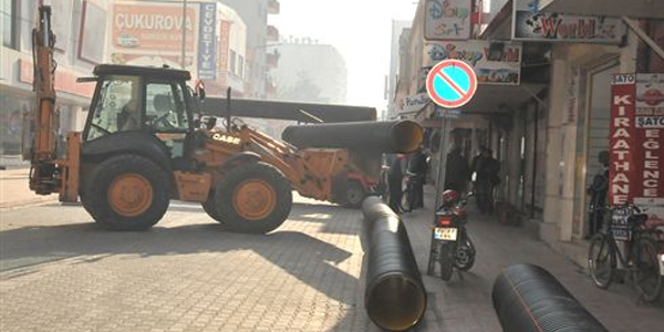 Osmaniye Belediyesi çarşı merkezi yağmursuyu projesi'ni tamamladı