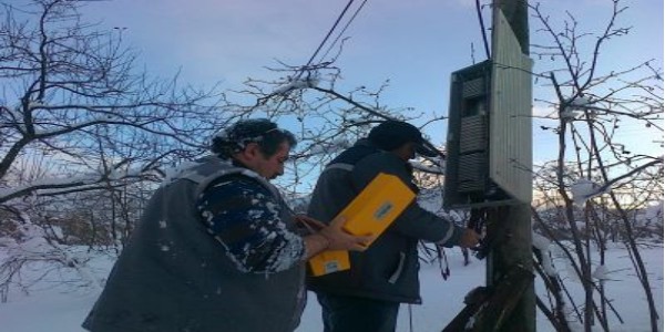 Kara kış Türk Telekom ekiplerini yıldıramadı
