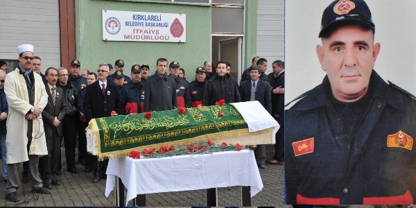 Kansere yenilen itfaiyeci için tören düzenlendi
