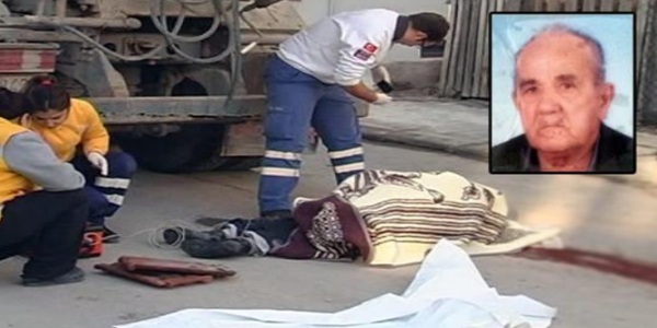 Camiye giderken beton mikserinin altında kalarak öldü