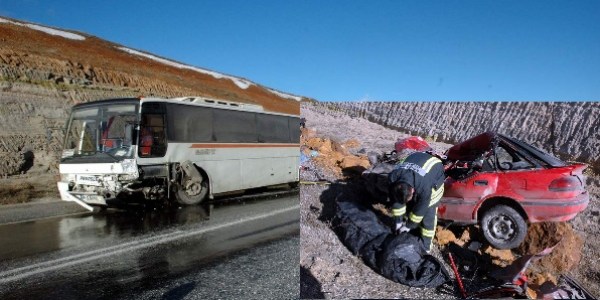 Otomobille öğrenci servisi çarpıştı: 1 ölü