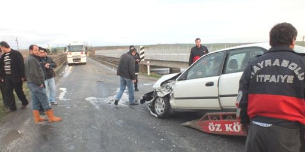 Hayrabolu'da trafik kazası
