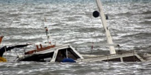 Bodrum'da frtna nedeniyle tekneler batt