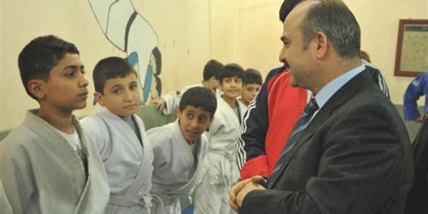 Siirt'de 'Bir çocuk bir gelecek' projesi ile judocuların yüzü güldü