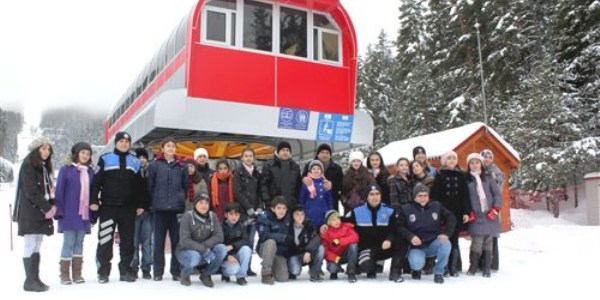 Polisten öğrencilere Ilgaz gezisi