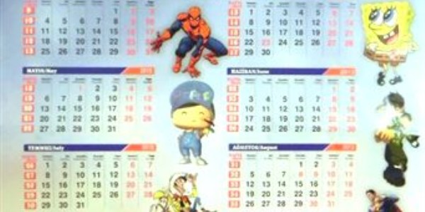 Öğrencilere karne hediyesi takvim
