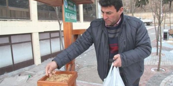Belediyeden kuş yemliği