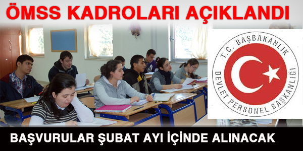 2013 ÖMSS kadroları açıklandı