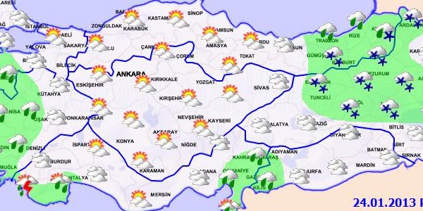 Havalar nasıl olacak? - Haritalı