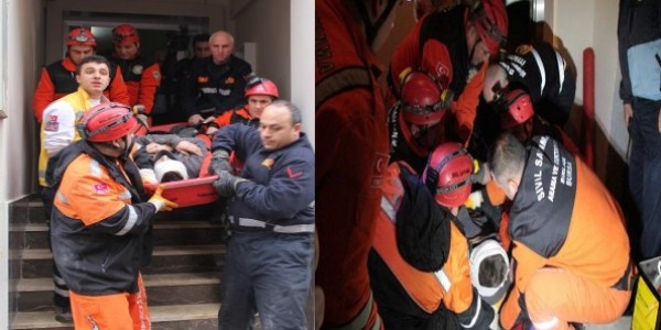 Asansör boşluğunda can pazarı