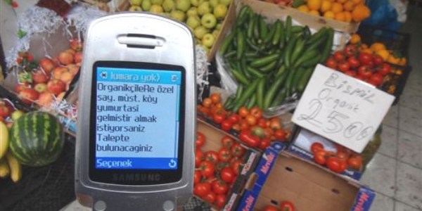 Batmanlı manav sms ile sipariş alıyor
