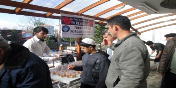T�rk E�itim Sen Sorgun Temsilcili�i lokma tatl�s� da��tt�