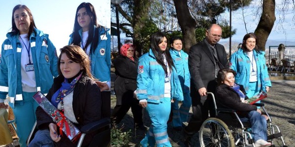 Bedensel engelli Derya'nın en büyük hayali böyle gerçekleşti