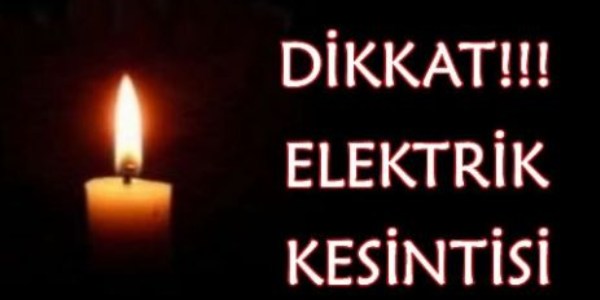 Burdur'da elektrik kesintisi