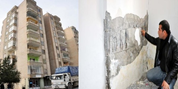 4 kolonu patlayan 9 katlı binanın tahliyesi istendi