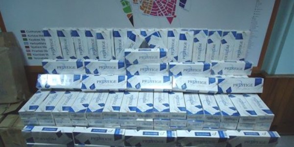 Göksun'da kaçak sigara operasyonu
