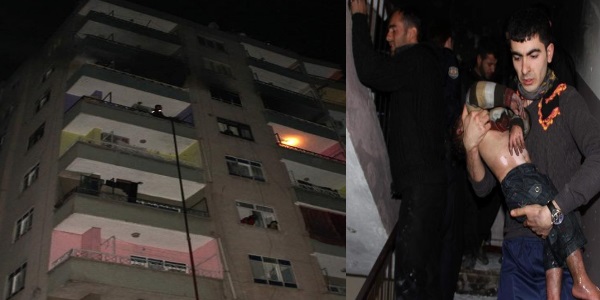 Diyarbakr'da yangn facias: 1 l, 15 yaral