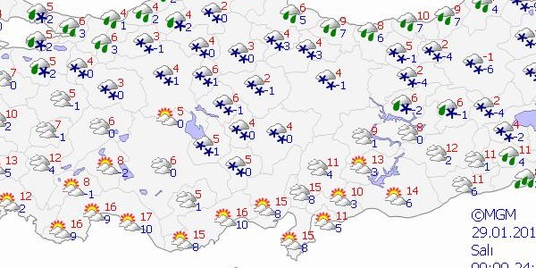 Meteoroloji'ye gre Ankara'ya kar yaacak