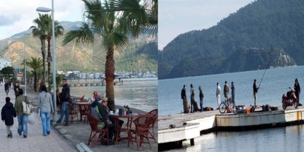 Marmaris'te fırtına yerini güneşe bıraktı