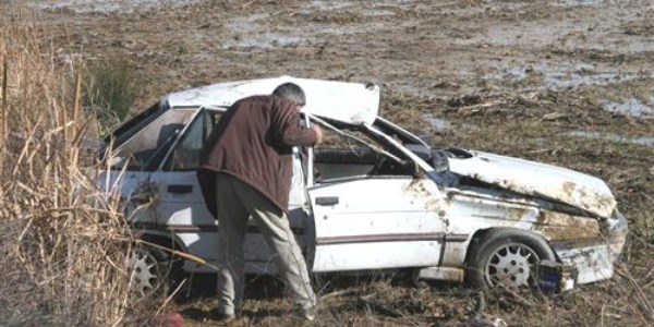 Ayvalık'ta cenaze yolunda kaza: 4 yaralı
