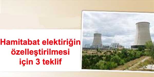 Hamitabat elektiriğin özelleştirilmesi için 3 teklif