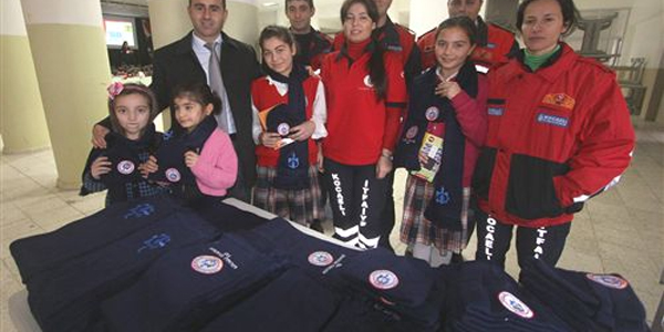Öğrencilere yangın eğitimi