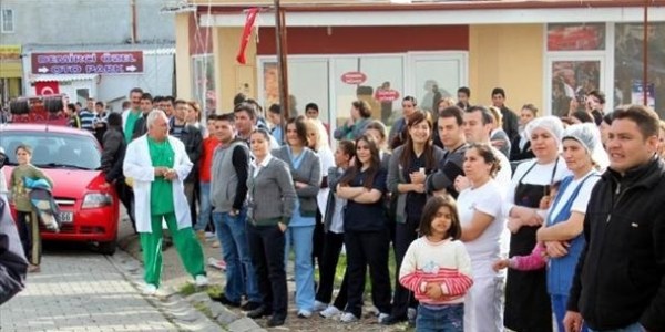 Hastanede yangın tatbikatı paniğe sebep oldu