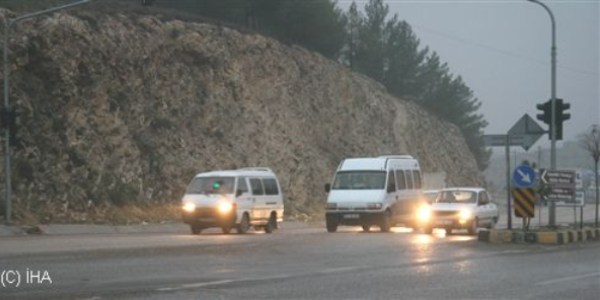 Kilis'te yoğun sis etkili oldu