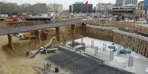 Taksim'de köprü korkusu