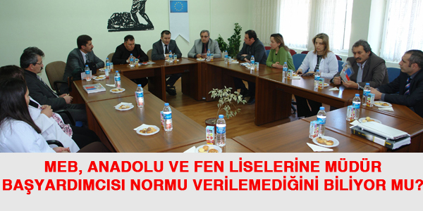 Anadolu liselerine, müdür başyardımcısı normu verilemiyor