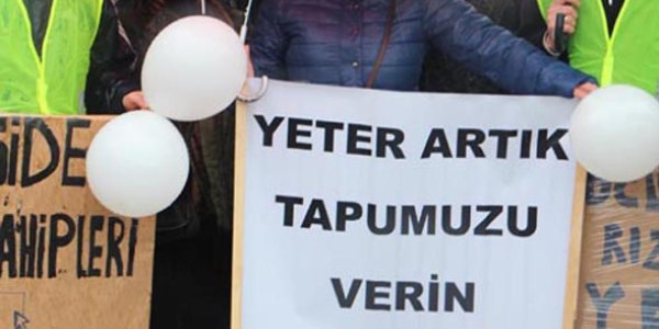 Esenyurt mağdurlarından düdüklü eylem