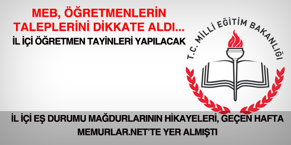 MEB, il içi özür durumu ataması yapacak