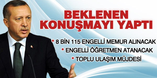 Başbakan konuştu: Engelli öğretmen alınacak