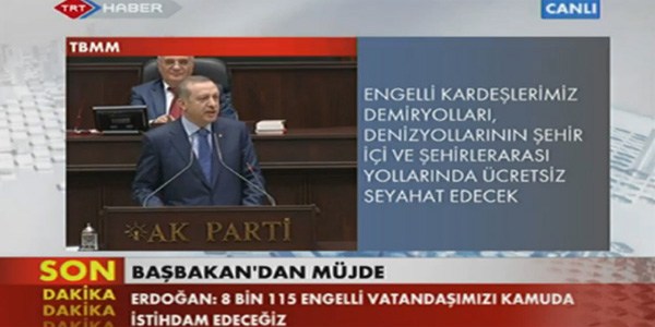 Erdoğan: 8 bin 115 engelli memur alınacak