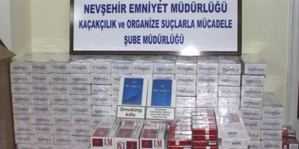 Nevşehir'de kaçak sigara operasyonu