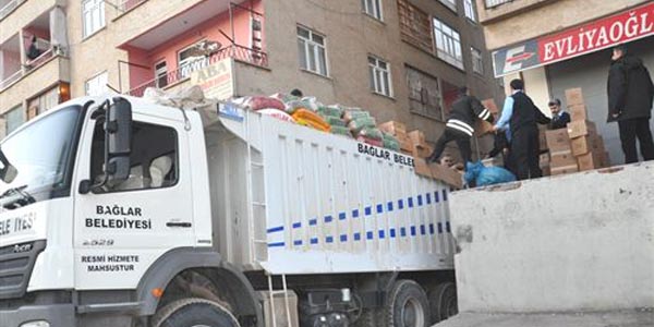 Diyarbakr'dan Ceylanpnar'a bir kamyon yardm
