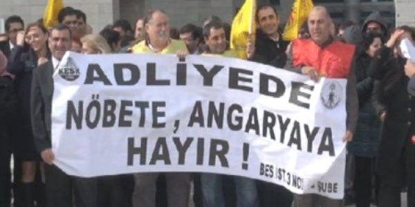 Anadolu Adliyesi önünde eylem