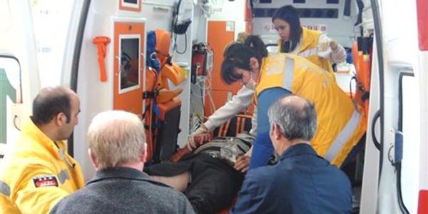 Hızlı tren inşaatından düşen işçi ağır yaralandı