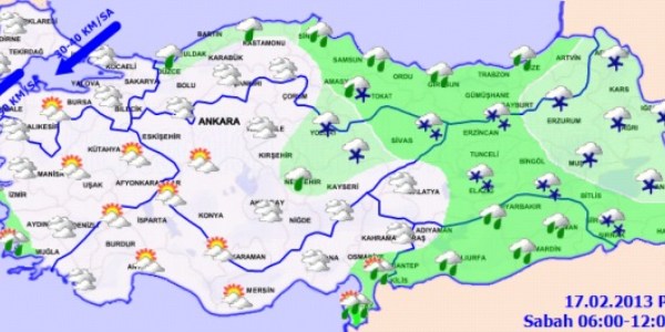 Havalar nasıl olacak-HARİTALI