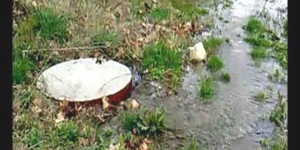 Göle akan kanalizasyonu görüntüledi, ekipler alarma geçti